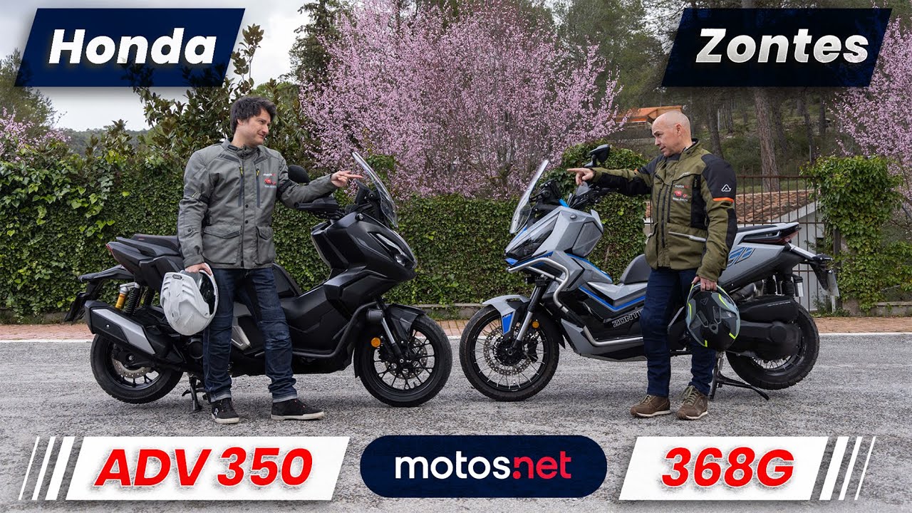 🤩 Honda ADV 350 vs Zontes 368G 2025 / ¡El enfrentamiento del año! / Review / Comparativa / motos.net