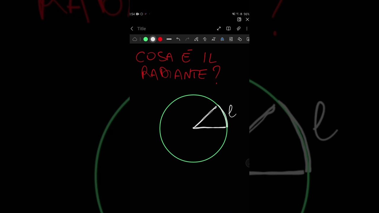 Che cosa &egrave; il radiante? 🤔🧡💡#matematica #angoli #radiantita #radiante #scuola #calcolo #lezione