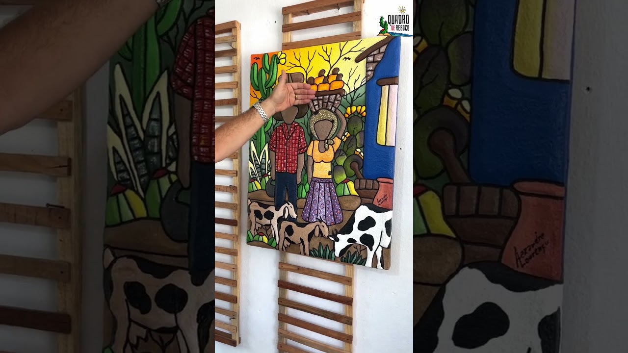 Obra de arte nordestina Feito com areia do rio capibaribe