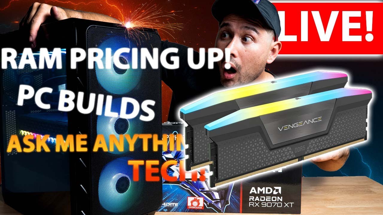 🚨 RAM Prices REFUSE to Drop, GPU Drama, PC Builds & AMA