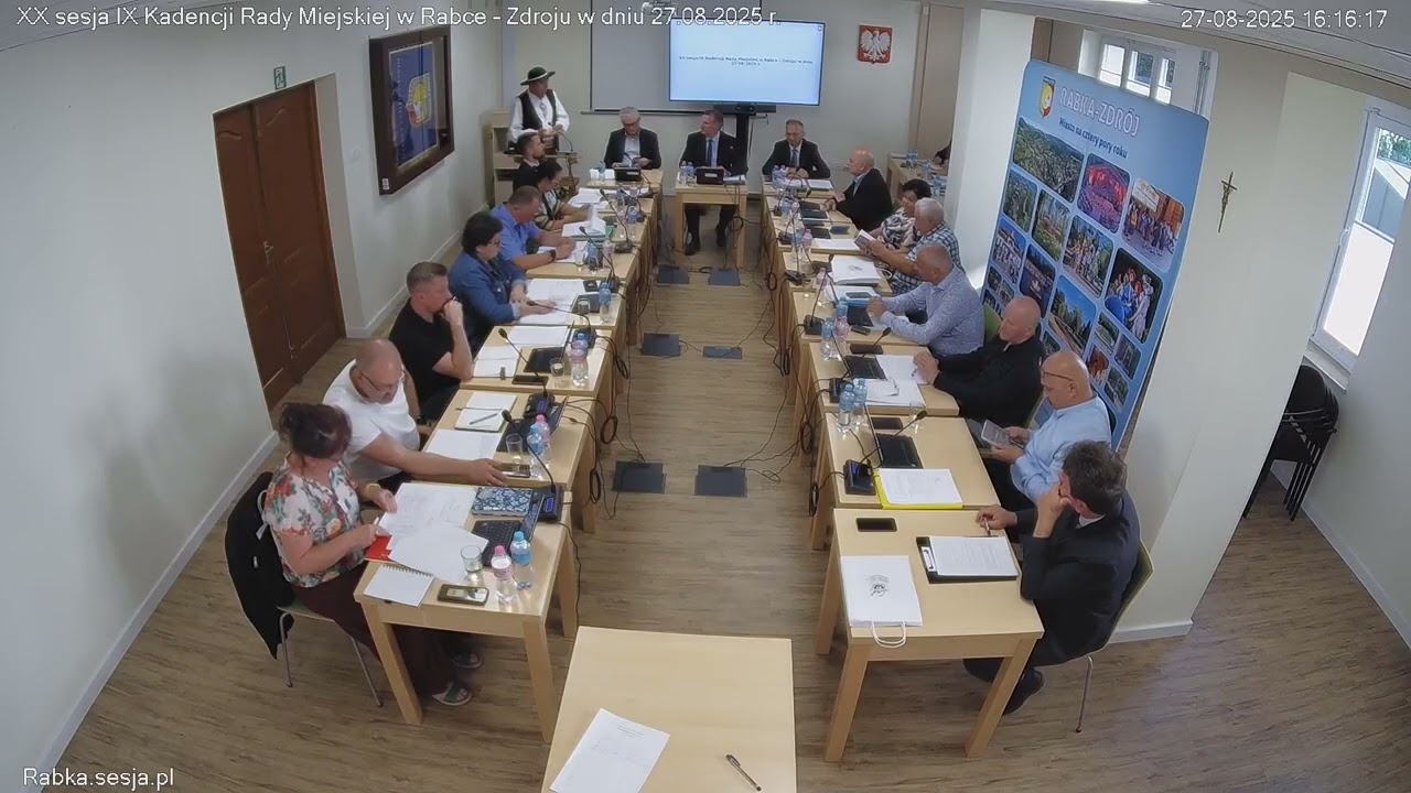 XX Sesja Rady Miejskiej w Rabce Zdroju   27.08.2025