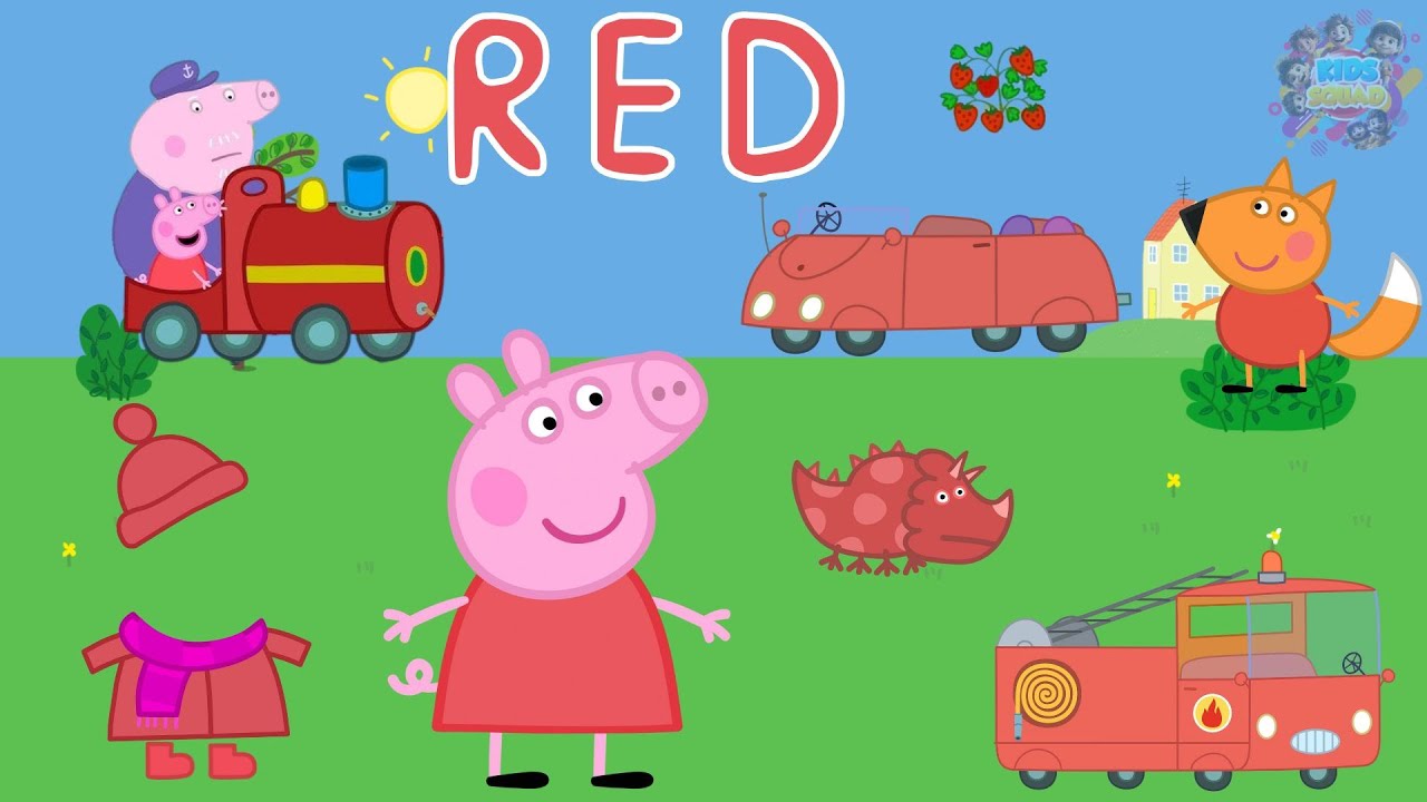Peppa Pig Learn Colors With Peppa and Her Friends