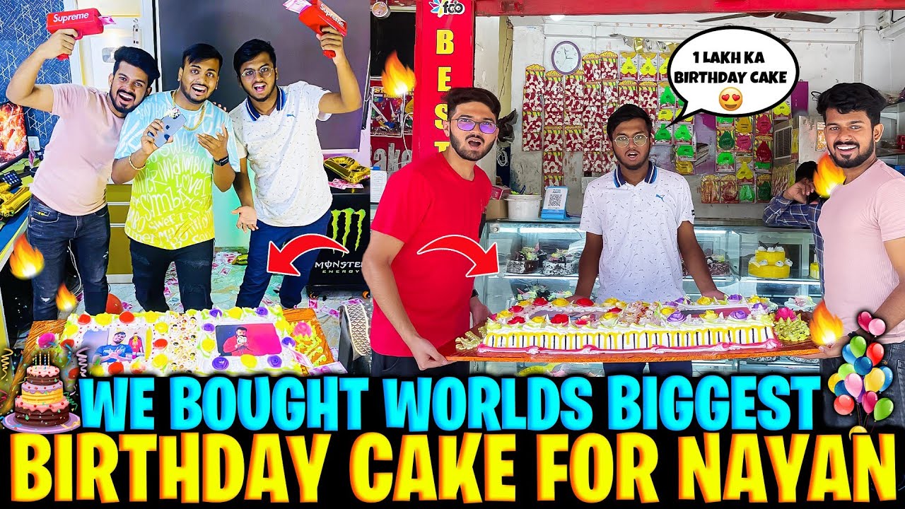 We Bought World's Biggest Birthday Cake For Nayan Asin 😱On His Birthday