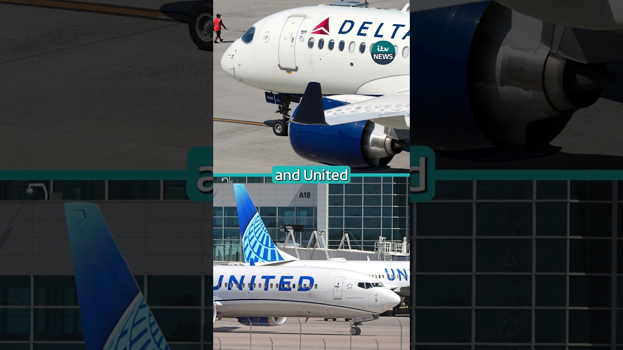 Two separate lawsuits have been filed against airlines Delta and United #itvnews #travel