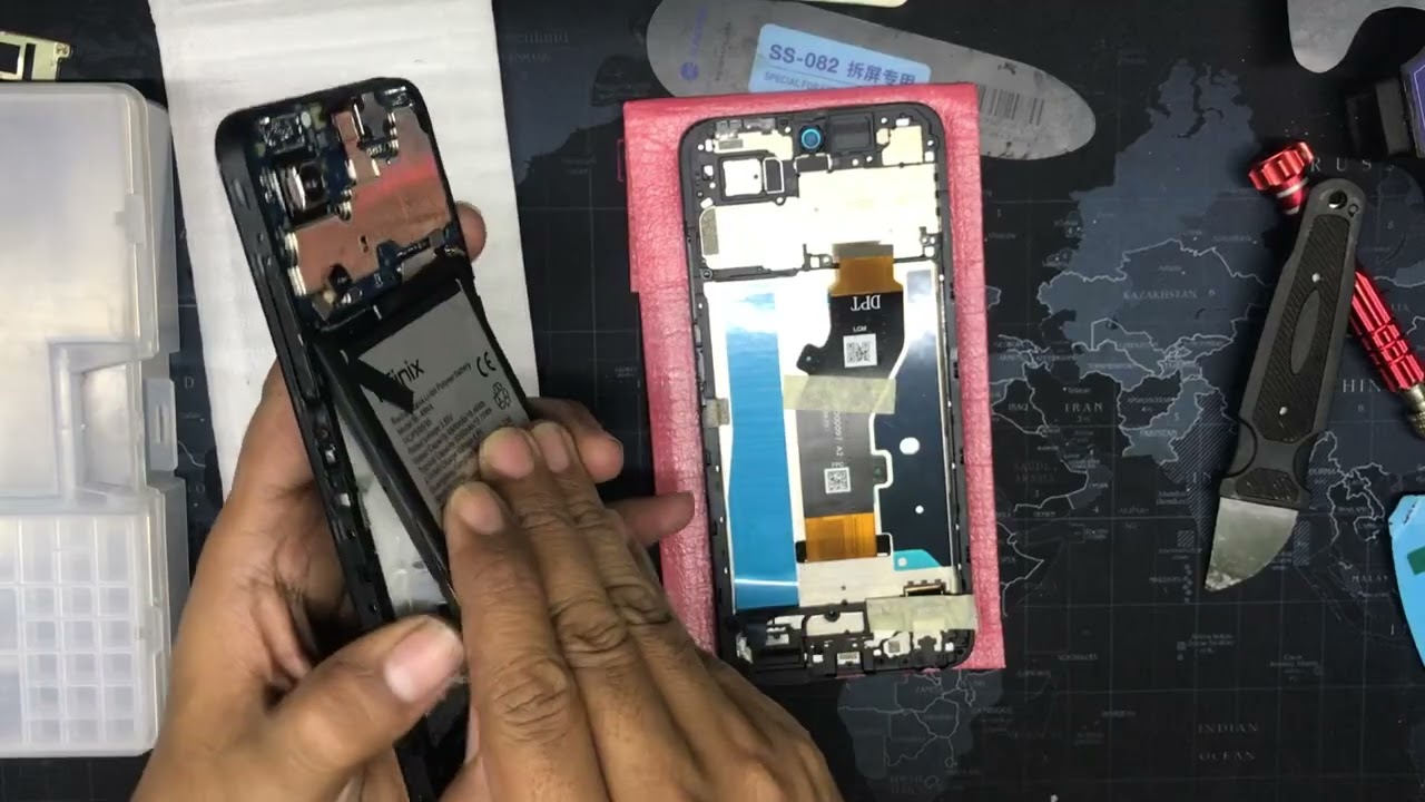 Disassembly INFINIX Smart 9 ganti LCD original