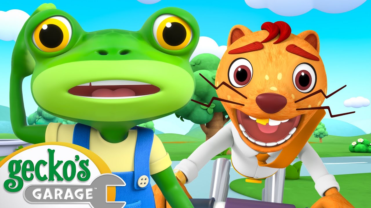Weasel’s Messy Machine! 😵🛴 | Gecko's Garage | Learning Videos for Kids 🛻🐸🛠️