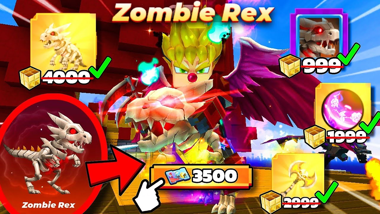 Unlocking The NEW OP ZOMBIE REX MOUNT Using Unlimited Bed Wars TOKENS! (OP DAMAGE)