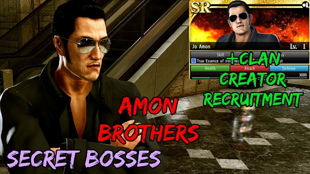 Yakuza Kiwami 2 - Amon Brothers (LEGEND) (+Clan Creator Recruitment)