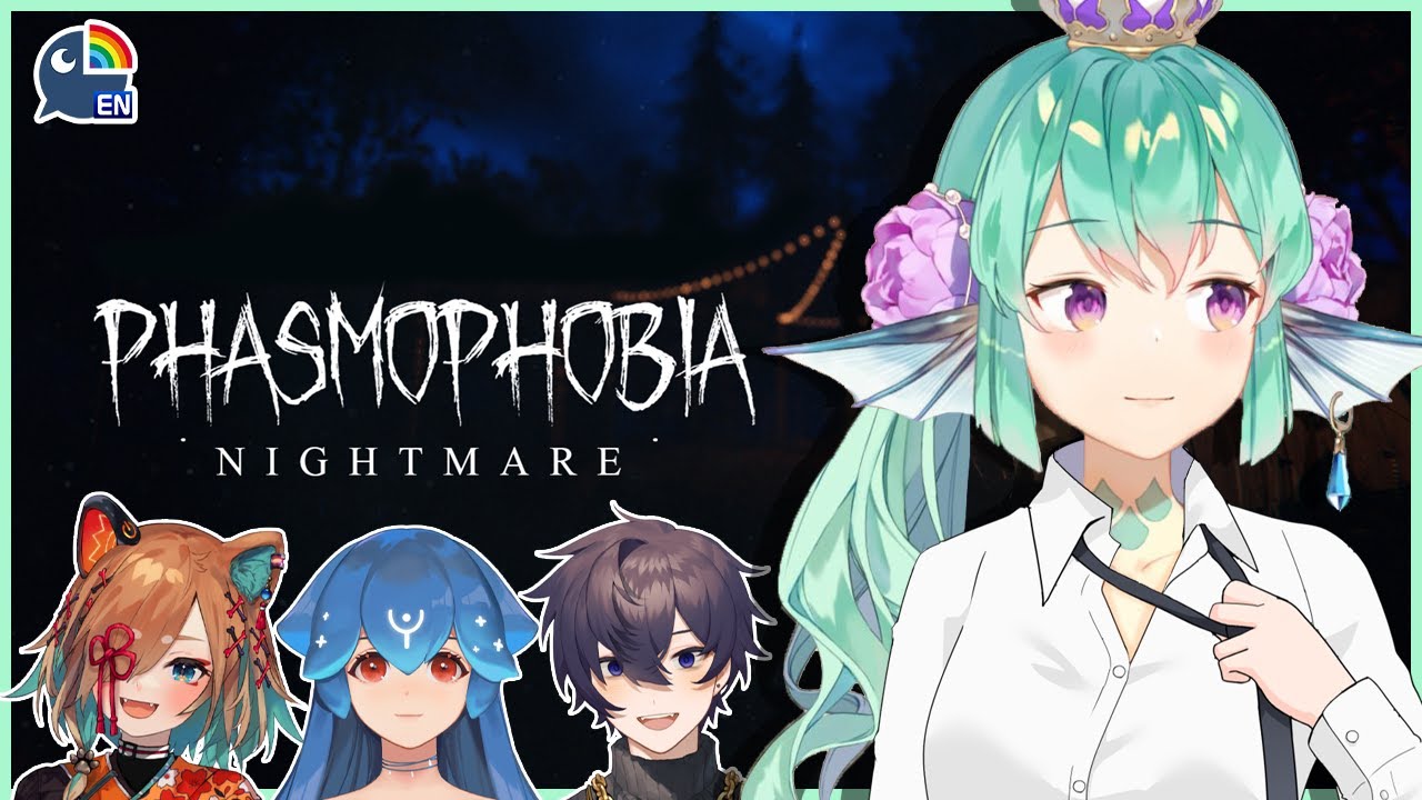 【PHASMOPHOBIA】 NIGHTMARE MODE?! 【NIJISANJI EN | Finana Ryugu】|「Collab」 ft. Shiki, Bao, Shoto