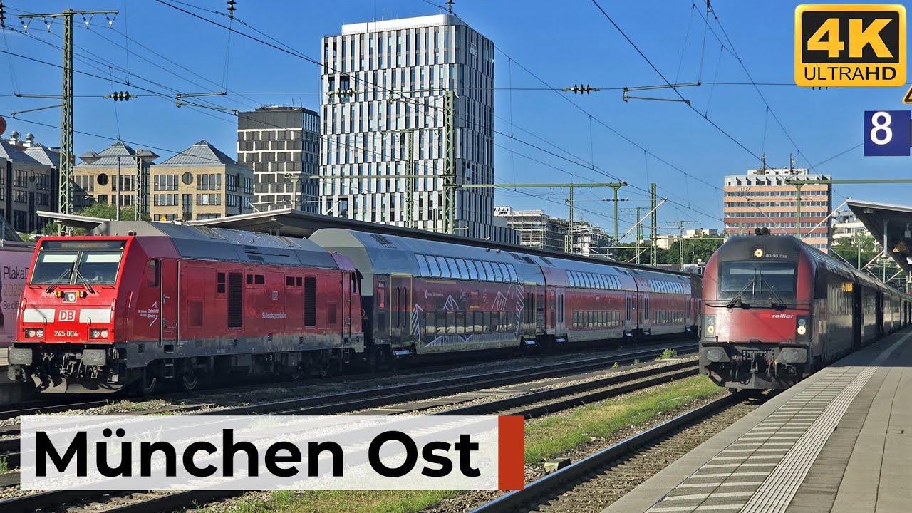 München Ost 31.05.2025 - Bahnbetrieb mit Regionalzügen, S-Bahn und Güterzügen