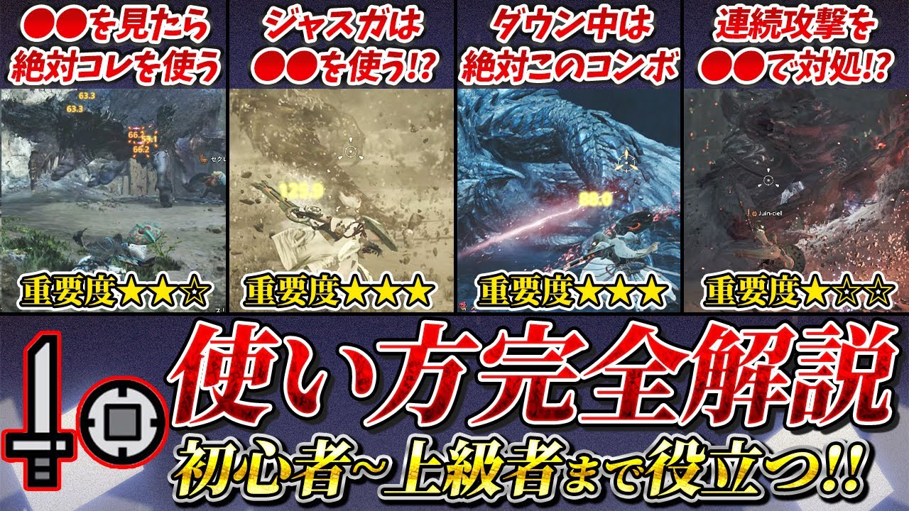 【初心者～上級者まで必見】片手剣完全ガイド  火力を出せるコンボや豆知識など基本から応用まで知らなきゃ損‼  片手剣専が徹底解説【MHWilds】【モンハンワイルズ】