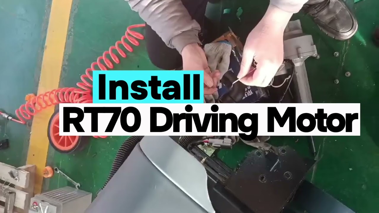 Disassembling and Installing the Driving Motor of RT70 Ride-On Floor Scrubber