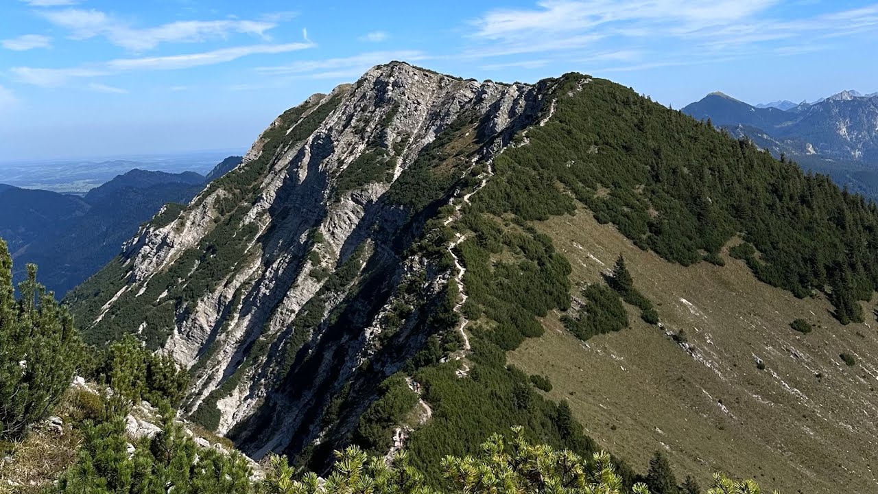 Wandern im Allg&auml;u - Gratwanderung auf den Iseler (Ausblick, Felsen, Seilbahn, Gipfel und viel Natur)