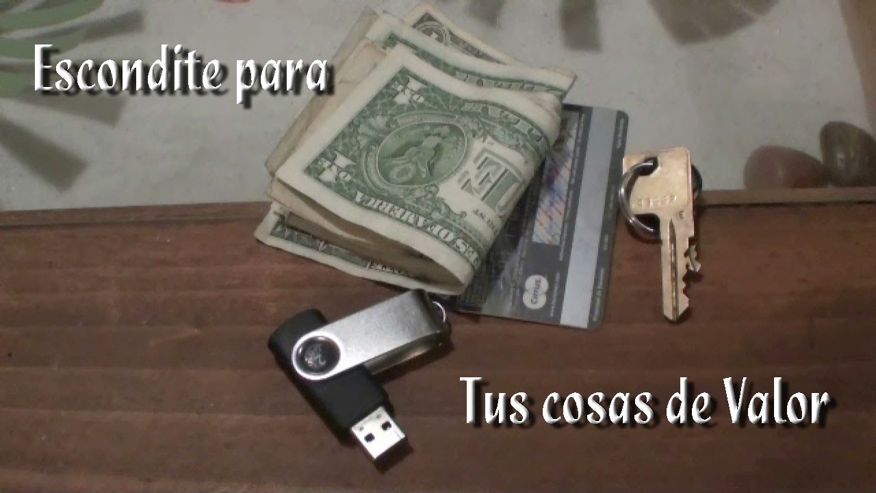 Como hacer un escondite para cosas de Valor o Emergencia