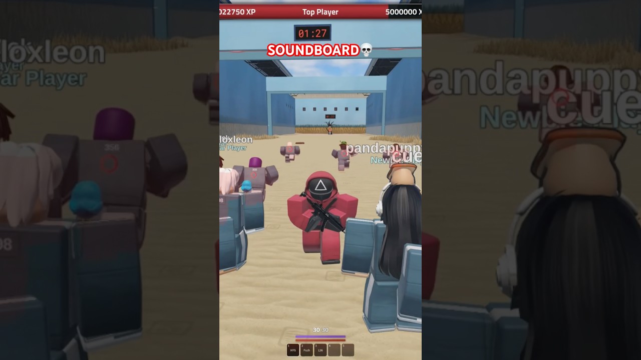 ROBLOX SQUID GAME 3 TROLLING PLAYERS IN GREENLIGHT WITH SOUNDBOARD #roblox #funny #squidgame #shorts