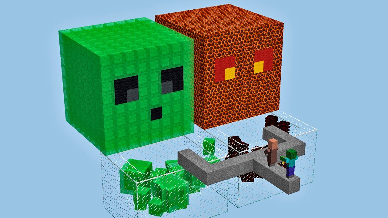 what will the villager choose ? slime vs magma cube !
