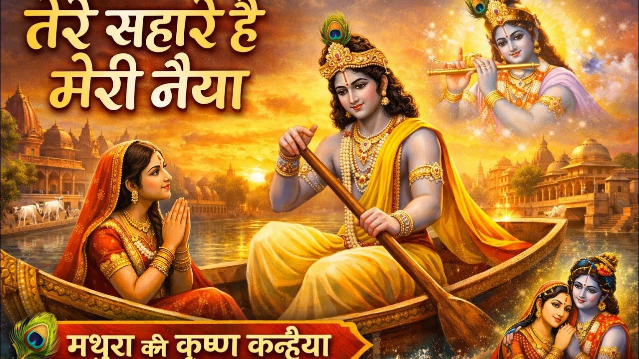 तेरे सहारे है मेरी नैया है मथुरा की कृष्ण कन्हैया|Shri Krishna bhajan@BhajanMarg 