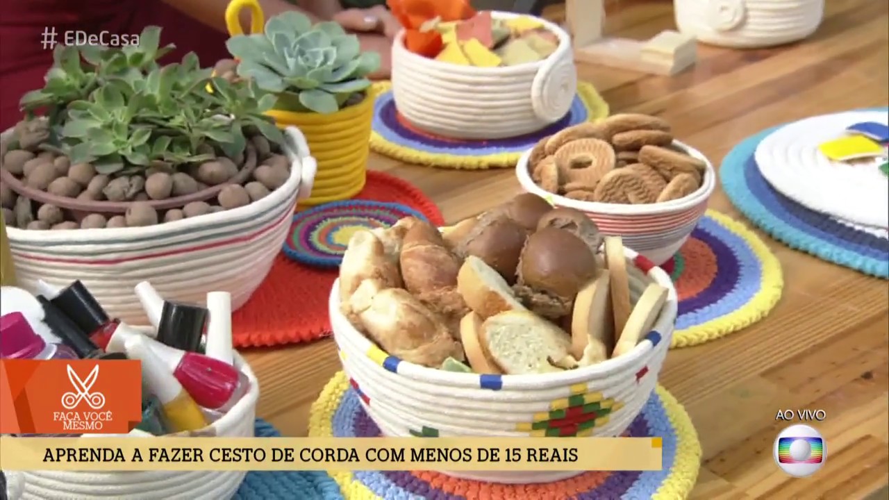 Cesto em Corda  Lu Gastal - É de Casa