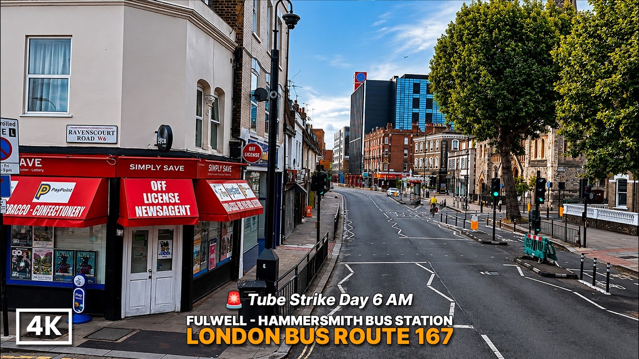 🚍 The Reality of London's Tube Strike Morning Commute | Bus 267 (4k POV)