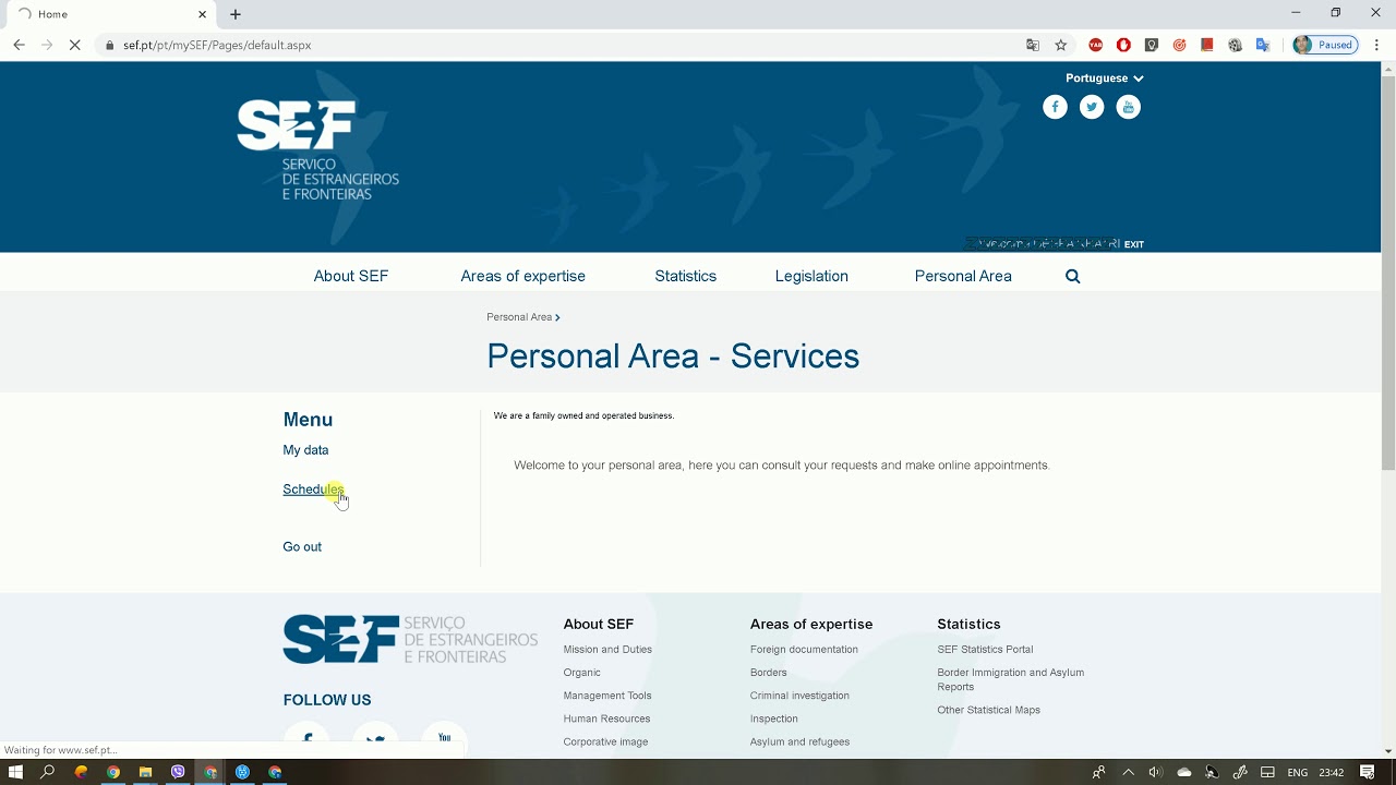 How to Make an Online Appointment/Marcacao to Renew Residence Card? #SEF