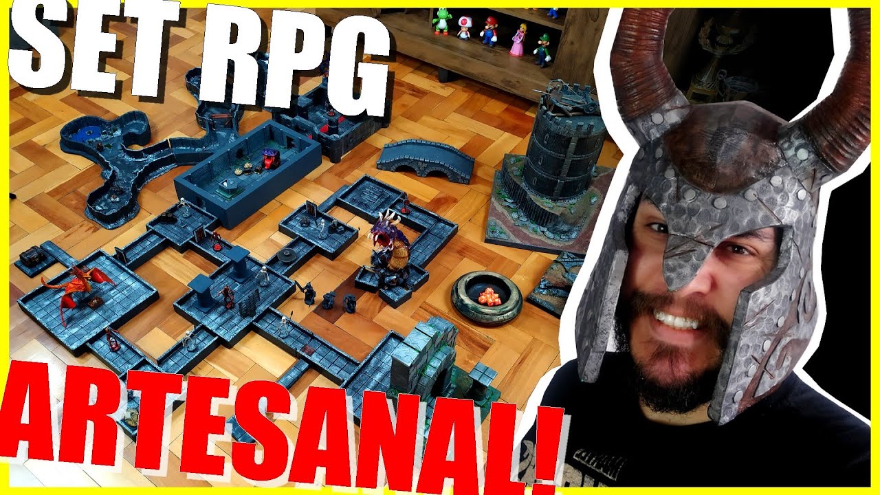 Meu set de RPG completo: TOTALMENTE ARTESANAL!!