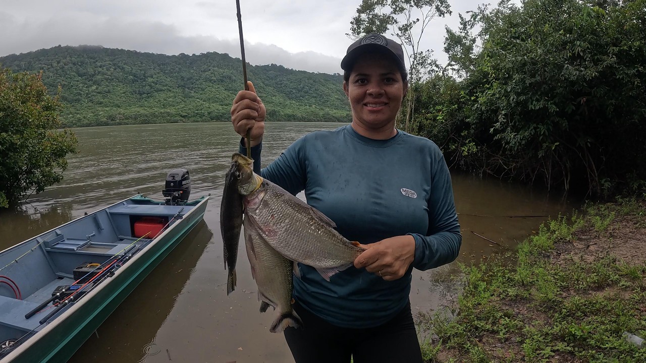CHEGAMOS NO BARRACÃO E FIZEMOS UMA PESCARIA TOP COM PEIXE FRITO PRA ANIMA