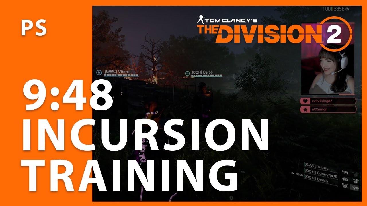 [9:48] PS Sub10 PB Incursion Speedrun - The Division 2