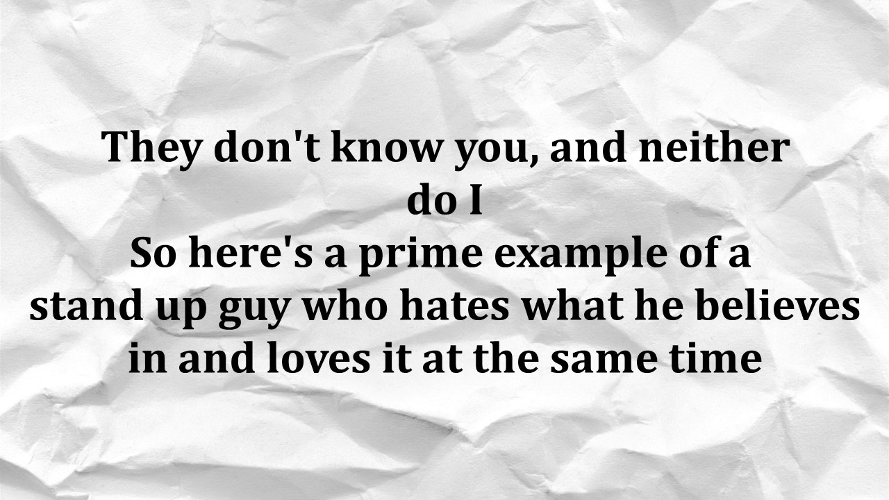 Kitchen Sink - Twenty One Pilots lyrics