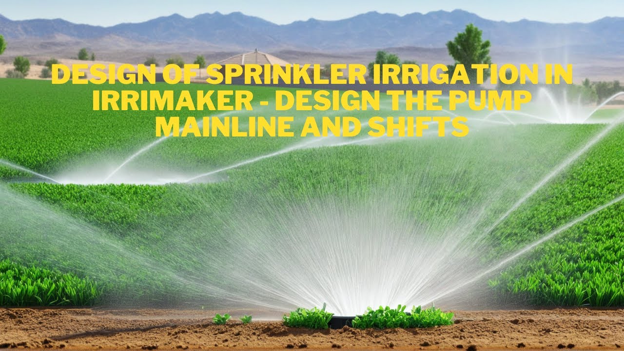 Design of Sprinkler Irrigation in IrriMaker   Design the Pump Mainline and Shifts 7 of 13