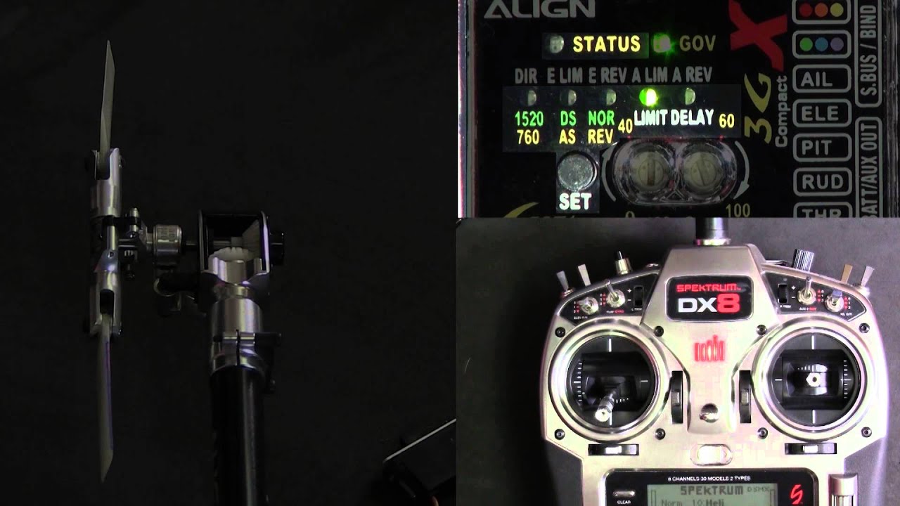 3GX Version 3  The Tail Rotor Menu