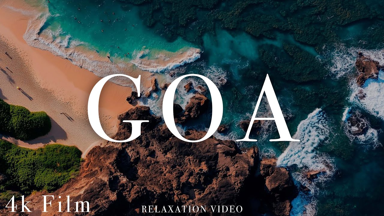 Goa🌴 Coastal Drone Footage -  Nature & Beach Drone Shots for Calm and Meditation