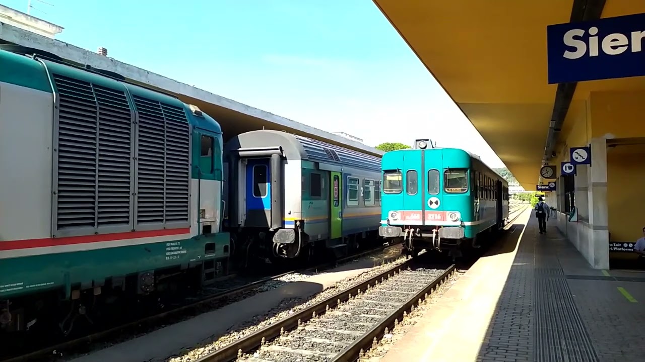 TRENI ALLA STAZIONE DI SIENA! - Treni in manovra e vari treni regionali