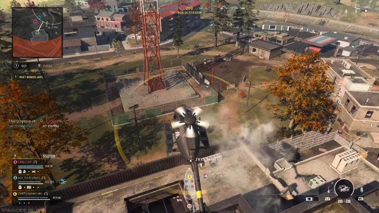 Warzone helicopter meat grinder
