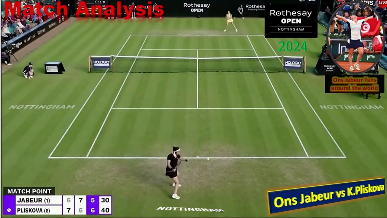 Jabeur vs K.Plisková🎾أنس جابر🎾هزيمة أنس جابر في ربع نهائي دورة نوتنغهام🎾ملخص وتحليل المباراة