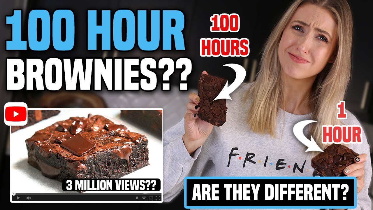 I tried making the VIRAL 100-HOUR BROWNIES vs. making them in 1 hour... is it worth it??