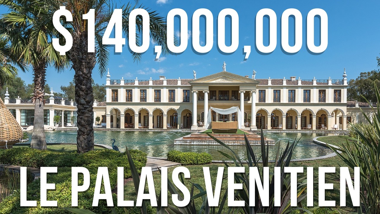 $140M Le Palais Vénitien Mega Mansion in Cannes, France | Venetian-Byzantine Mansion | Mania Luxury