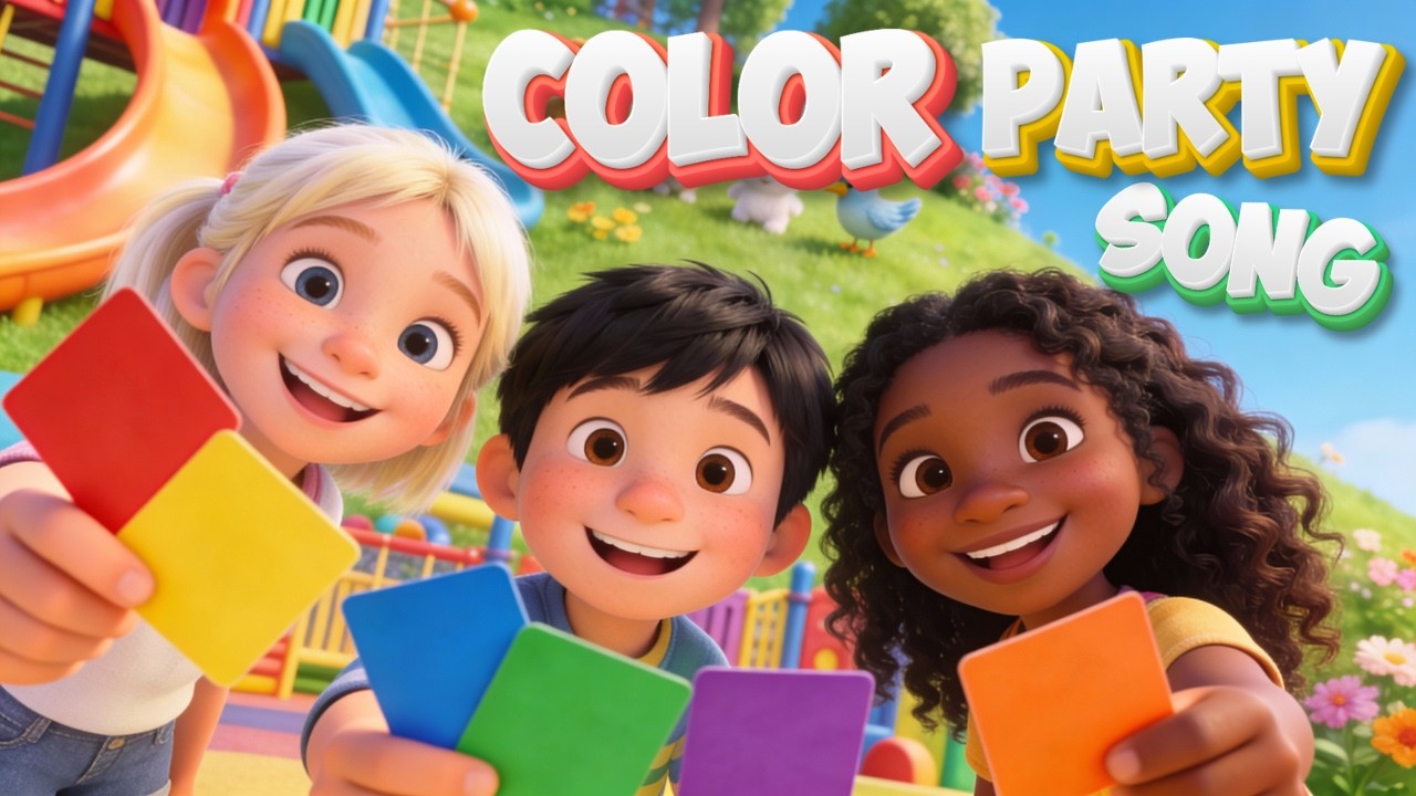 Color Party Song for Kids | Fun Colors & Animals | Songs for Little Movers
