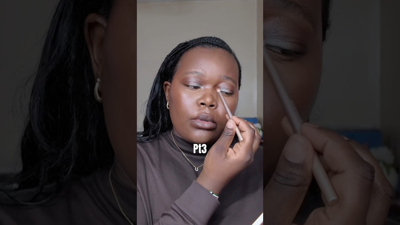 Pink blush on dark skin 