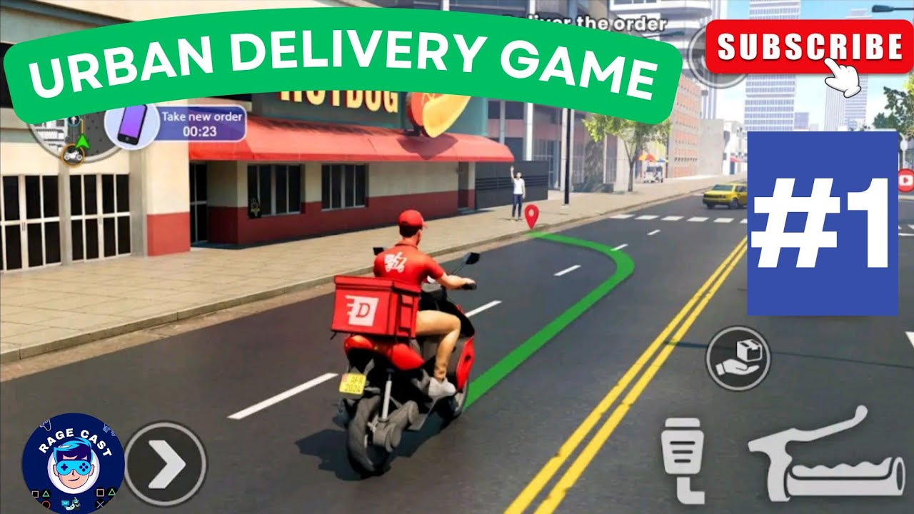 Urban Food Delivery Game | Gameplay Part 1 | Fun Food Delivery Game 