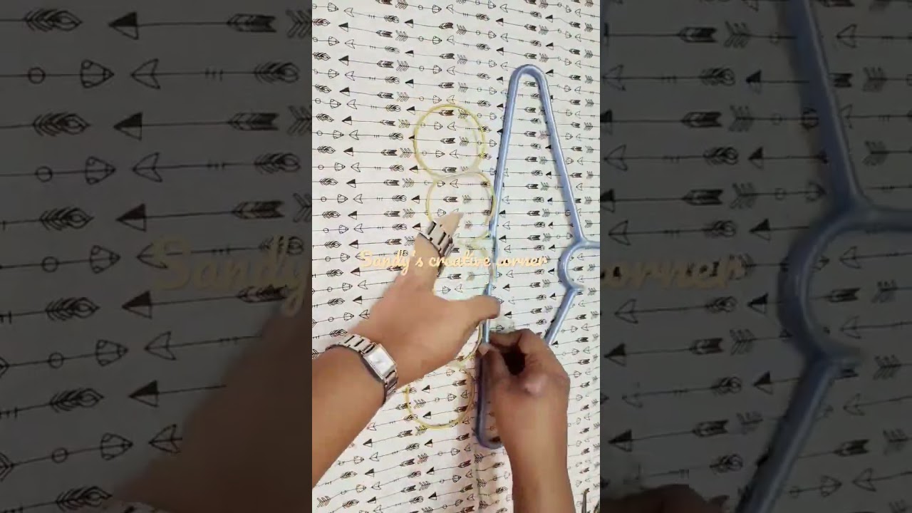diy organizer/ Bangle reuse idea /dupatta organiser