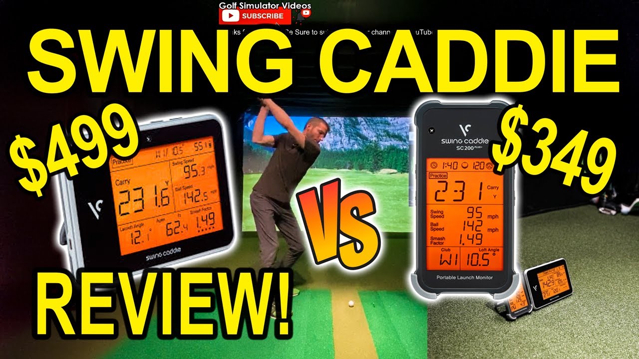 Обзор Swing Caddie SC300 против SC200 Plus против HD Golf Simulator!