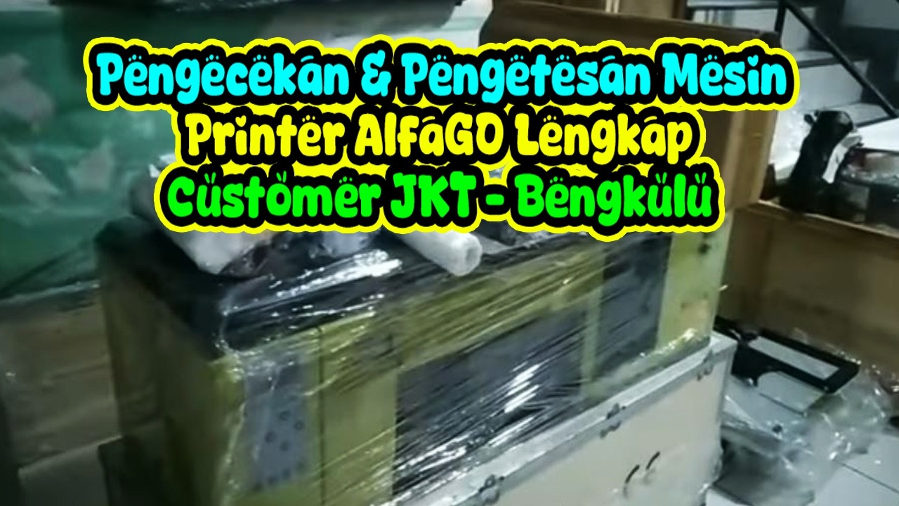 QC & Test Print DTF Alfa Go Pesanan Customer Bengkulu! Siap Kirim Jauh 🚀 #DTFAlfaGo #PrinterDTF