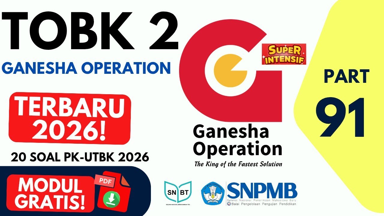 20 Soal PK UTBK SNBT 2026 GO Terbaru + Pembahasan Lengkap (Super Intensif 2)