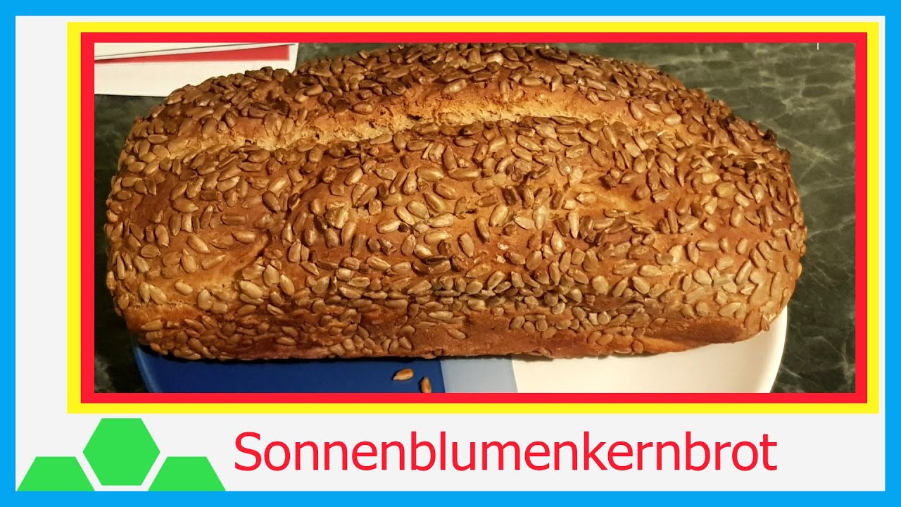 Sonnenblumenkernbrot / Brot mit Sonnenblumenkernen selber machen - Kochkurs (8K - 4320p)