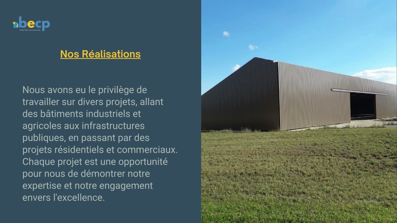 Bienvenue chez BECP: Professionnel de la charpente m&eacute;tallique et du photovolta&iuml;que