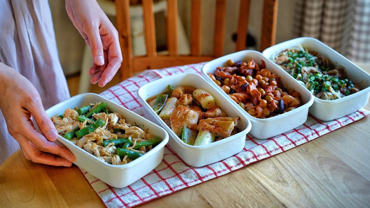 レンジで簡単！タンパク質がとれる、作り置きおかず４品【管理栄養士の健康レシピ】