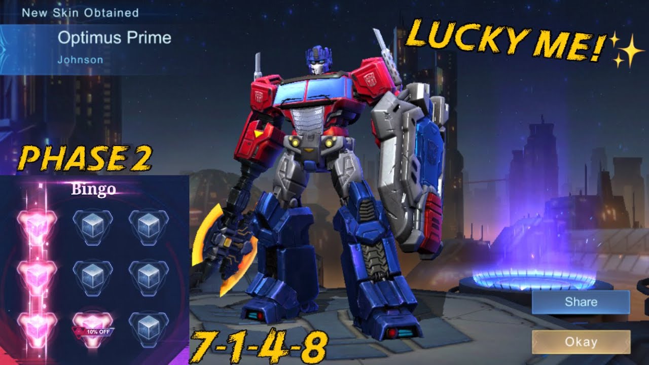 PHASE 2 OF TRANSFORMER-EVENT! |LUCKY ME! | MLBB x TRANSFORMERS