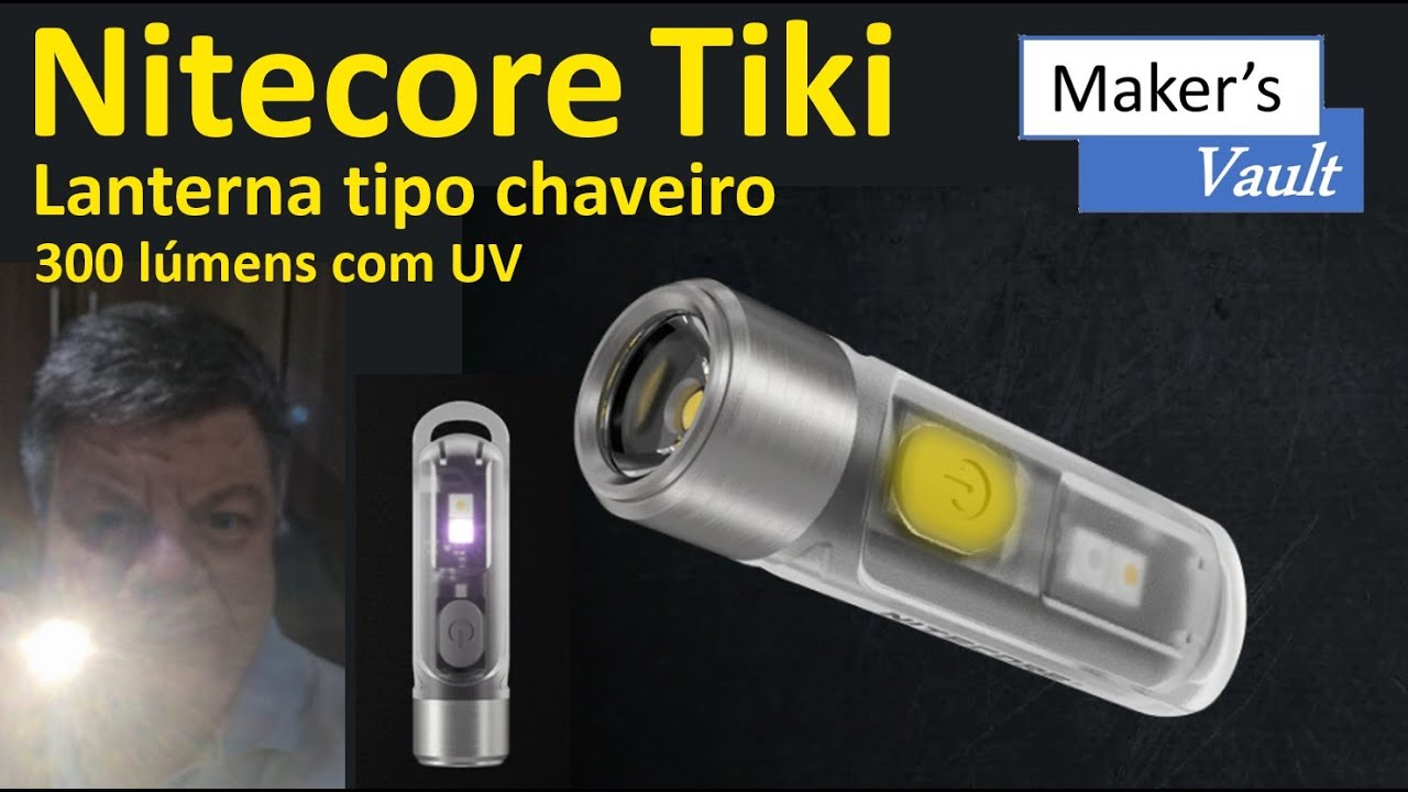 Nitecore Tiki: Super Lanterna Tipo Chaveiro com 300 lumens e UV
