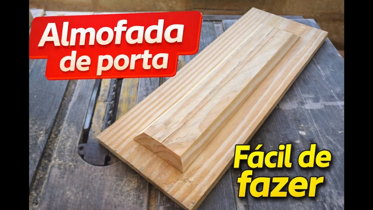 Como fazer almofada de Porta com serra de bancada fácil de fazer 