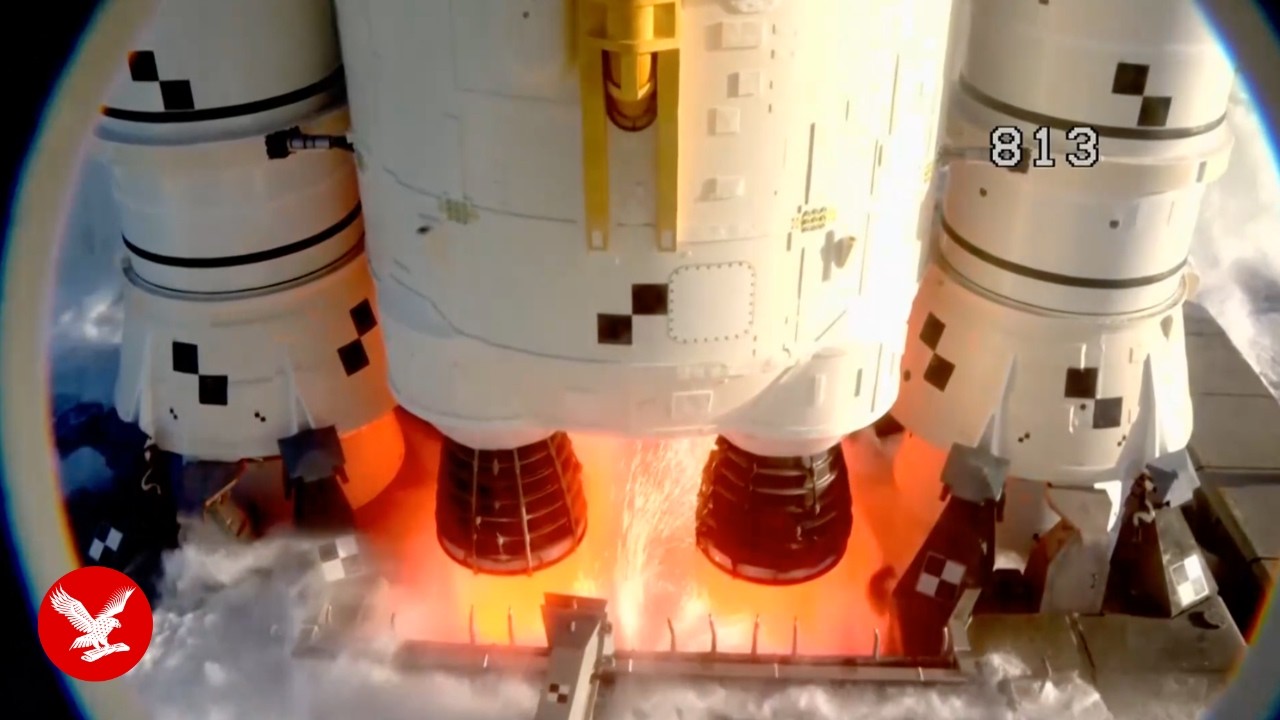 Видео запуска миссии Artemis II: обратный отсчет и старт.